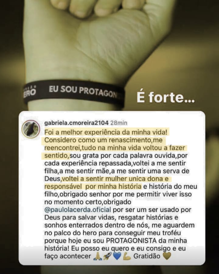 Depoimento de aluna